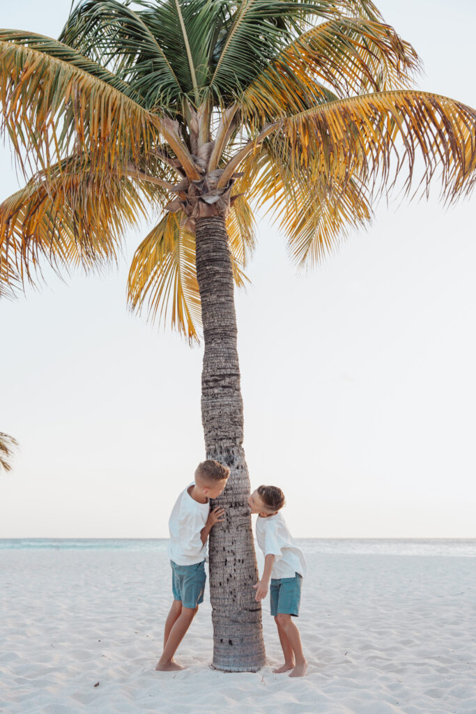 Eagle beach familie foto shoot Aruba